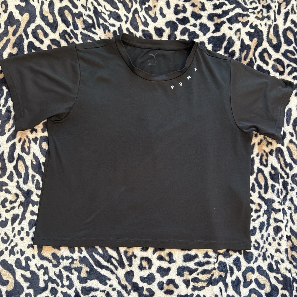 Puma Women's Short Sleeve Black Tee